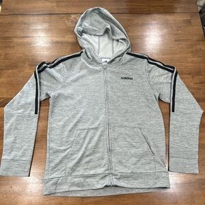 Adidas Boys Athletic Zip-up Sweatshirt